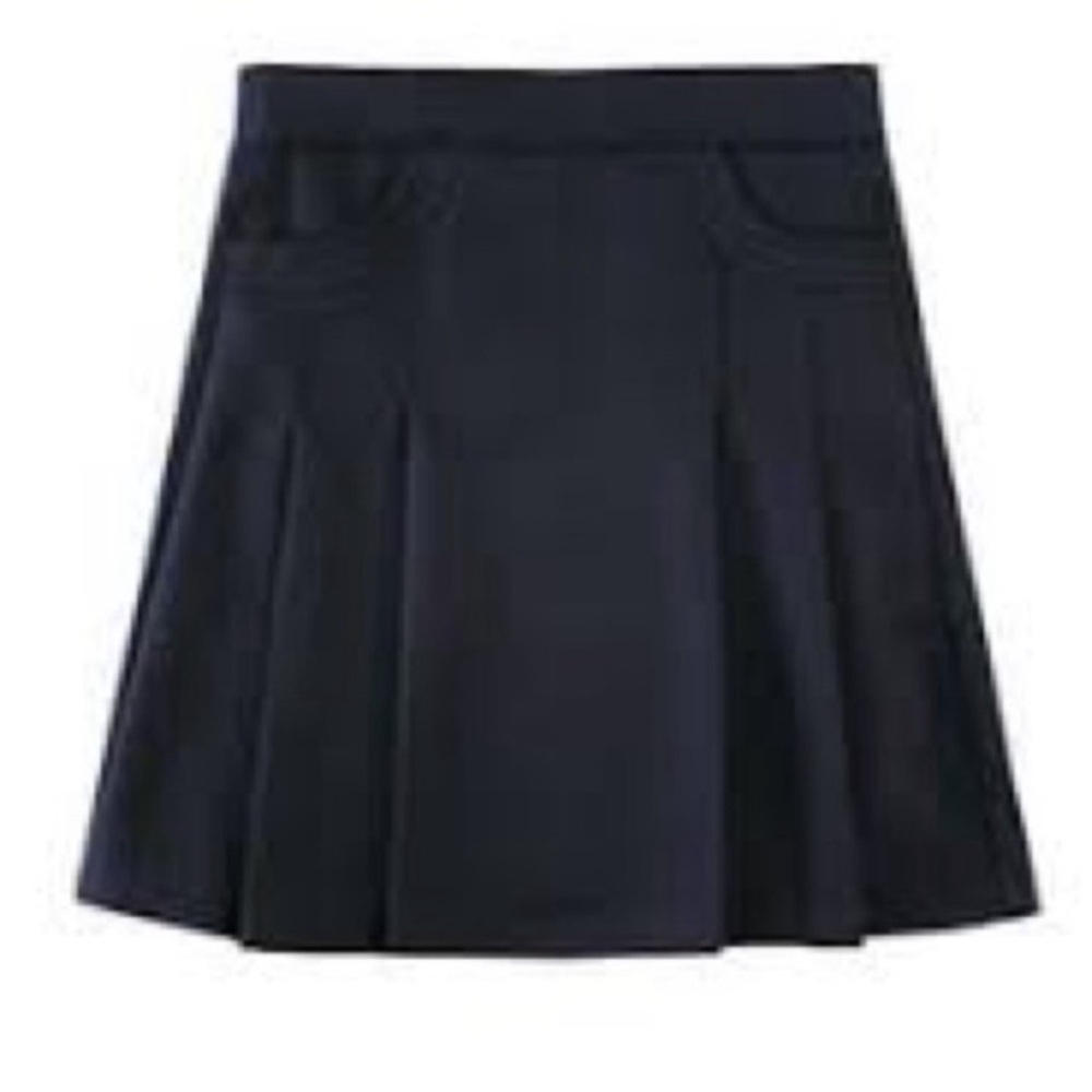 GAP Blue Skater Mini Skirt with Pleats